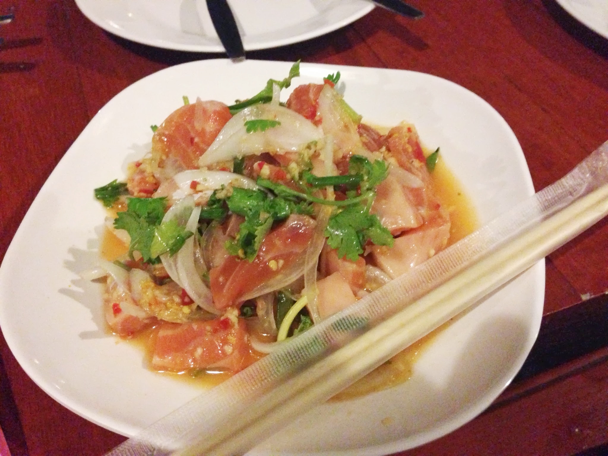 ยำปลาแซลม่อน