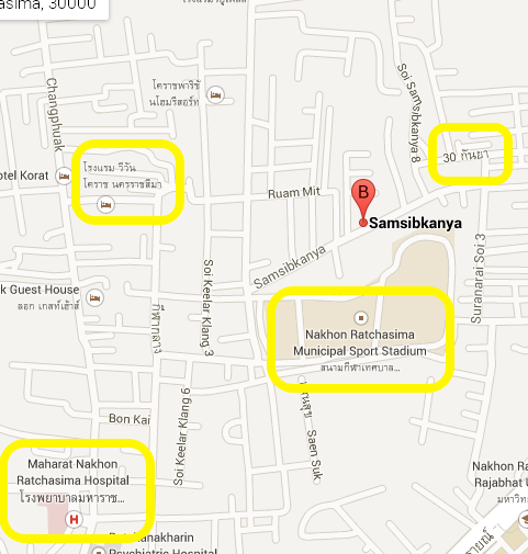 แผนที่ร้าน Cafe Courtyard