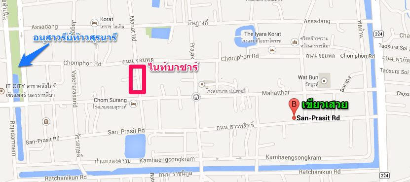 แผนที่ร้าน เขียวเสวย